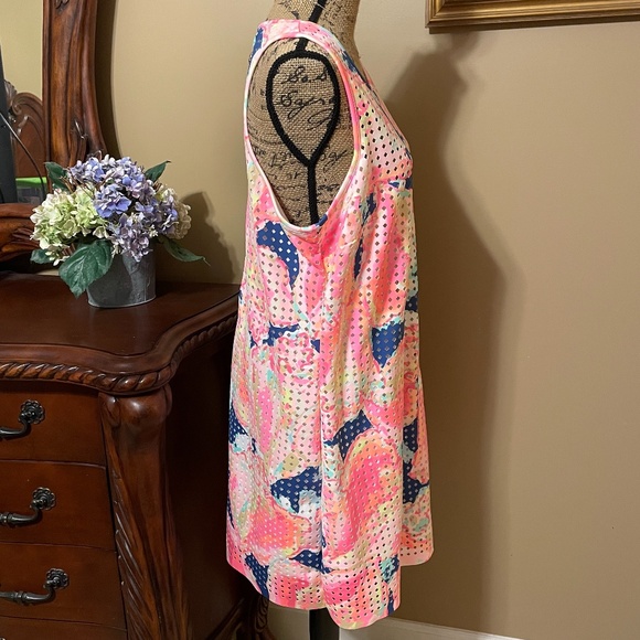 Lilly Pulitzer Stretch Shift Dress Seashells XL - Picture 2 of 7
